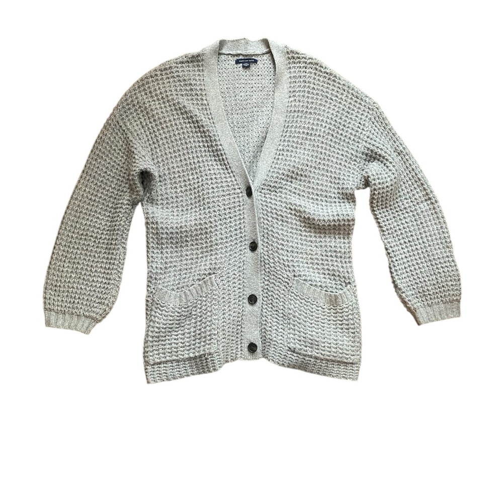 Gap Gray Knit Cardigan